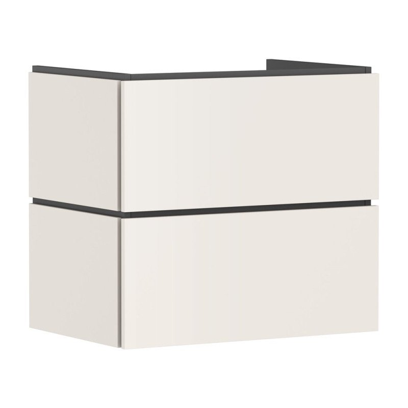 Тумба под раковину подвесная Hansgrohe Xilesa E 68х47 см МДФ песочно-бежевый матовый 54295780