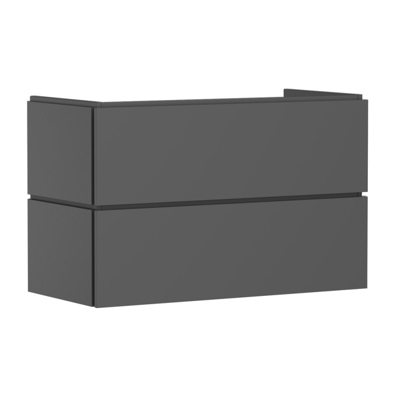 Тумба под раковину подвесная Hansgrohe Xilesa E 98х47 см МДФ сланцево-серый матовый 54297760