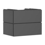 Тумба под раковину подвесная Hansgrohe Xilesa E 78х55 см МДФ сланцево-серый матовый 54299760