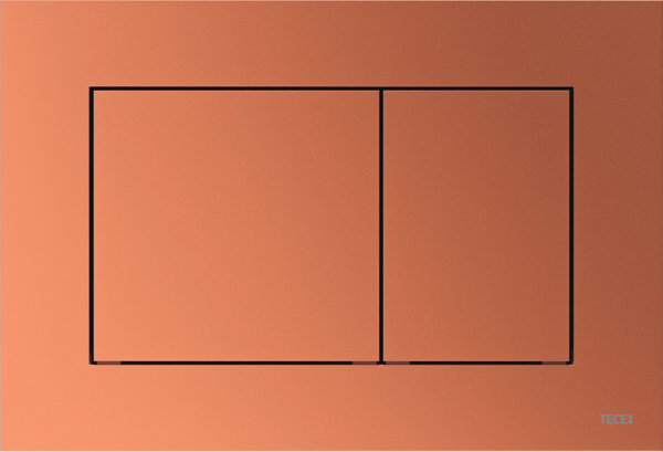 Кнопка смыва TECE TECEnow для системы двойного смыва пластик красная бронза 9240422