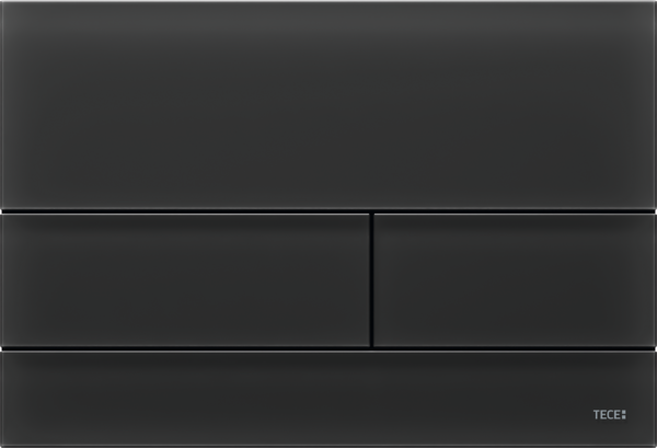 Кнопка смыва TECE TECEsquare II для системы двойного смыва стекло матовый черный 9240825