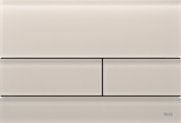 Кнопка смыва TECE TECEsquare II для системы двойного смыва стекло песочно-бежевый матовый 9240827