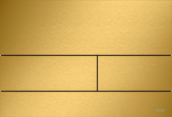 Кнопка смыва TECE TECEsquare II для системы двойного смыва металл матовый ярко-золотой 9240847