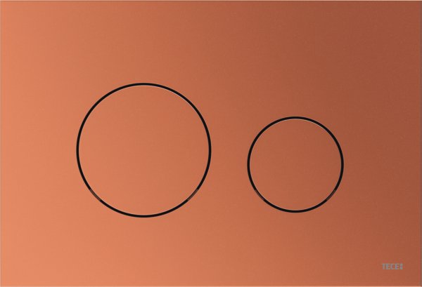 Кнопка смыва TECE TECEloop для системы двойного смыва пластик красная бронза 9240937