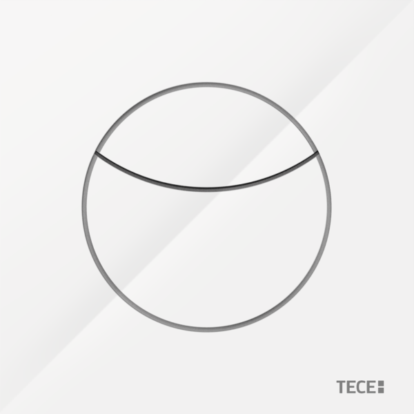 Кнопка смыва TECE TECEflushpoint пневматическая для системы двойного смыва глянцевый белый 9240978