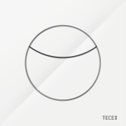 Кнопка смыва TECE TECEflushpoint пневматическая для системы двойного смыва глянцевый белый 9240978