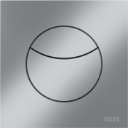 Кнопка смыва TECE TECEflushpoint пневматическая для системы двойного смыва матовый хром 9240980