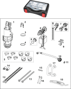 Комплект запасних частин TECE TECEprofil для бачка Uni 750 9820599