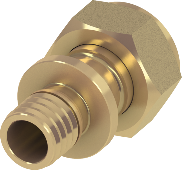 Резьбовое соединение Tece TECEflex плоское уплотнение 32х1'' латунь 767581