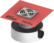 Сливной трап для душа TECE TECEdrainpoint S 115 экстра-плоский со встроенной гидроизоляционной манжетой Seal System 3601107