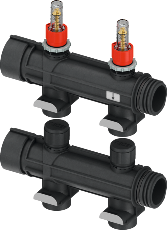 Модуль промышленного коллектора TECE TECEfloor 2 контура 77390116