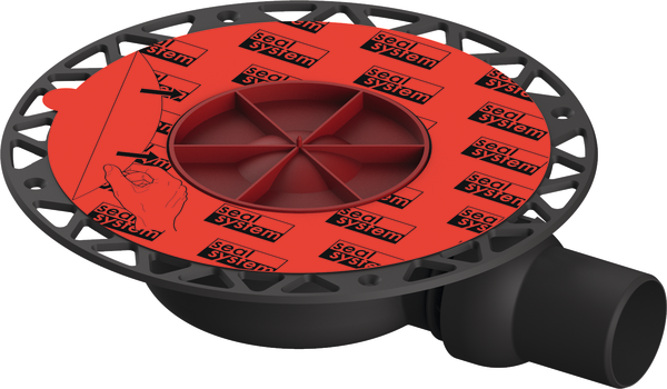 Зливний трап для душу TECE TECEdrainpoint S DN 50 низький з універсальним фланцем Seal System без входу 3601404