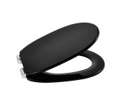 Сидіння з кришкою для унітазу Roca Carmen Soft-Close Supralit чорний глянсовий A801B5256B
