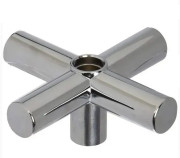 Крестовая ручка вентиля смесителя Roca хром AG0061600R