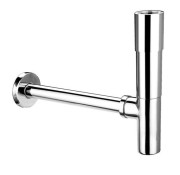 Сифон для раковини без зливу McAlpine 1¼ з ревізією латунь хром 203