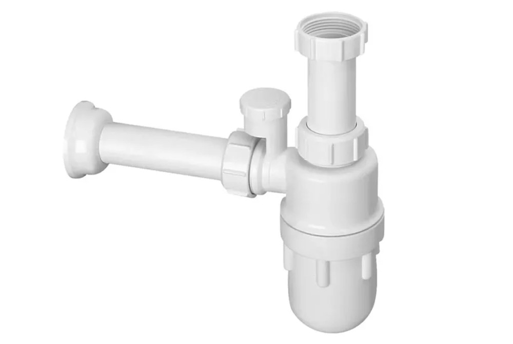 Сифон для раковины McAlpine без слива 1¼ с распылителем пластик белый 5130PF