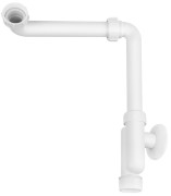 Сифон для раковины McAlpine с удлинителем пристенный 1¼ пластик белый HC13SPS-X32PF