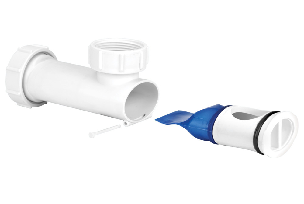 Сифон для раковини McAlpine з самозакриваючим клапаном 1¼ пластик білий WHB1-40