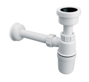 Сифон для писсуара McAlpine 1¼ простой пластик белый HC2P