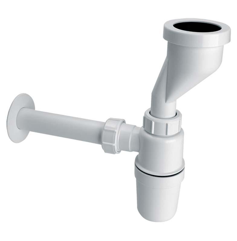 Сифон для писсуара McAlpine со смещением 2х32 мм полипропилен белый HC2PO