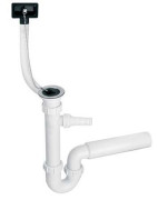 Сифон для кухонной мойки McAlpine с подключением к стиральной машине 1½ с переливом HC7HC17PR