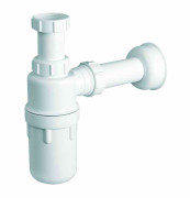 Сифон для кухонной мойки McAlpine ресторанный без слива 1½х40 полипропилен белый C31ARPF