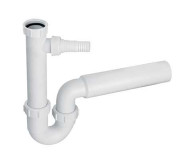 Сифон для кухонной мойки McAlpine 1½х50 с подключением к стиральной машине HC7