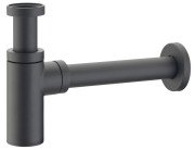 Сифон для раковины McAlpine без слива латунь черный матовый 120BLACK