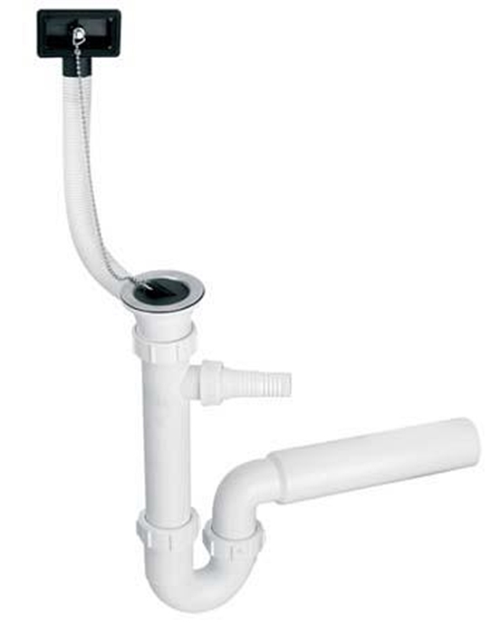 Сифон для кухонной мойки McAlpine с подключением к стиральной машине 1½ с переливом HC7HC17PR