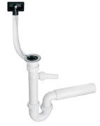 Сифон для кухонної мийки McAlpine з підключенням до пральної машини 1½ з переливом HC7HC17PR