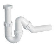 Сифон для кухонної мийки McAlpine без зливу 1½х40 поліпропілен білий HC6