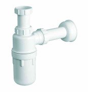 Сифон для кухонної мийки McAlpine ресторанний без зливу 1½х40 поліпропілен білий C31ARPF
