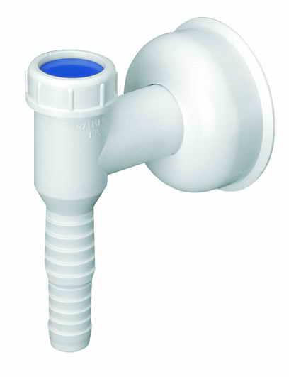 Сифон для стиральной машины McAlpine настенный с отверстием 32 мм пластик белый WMV-32-PL