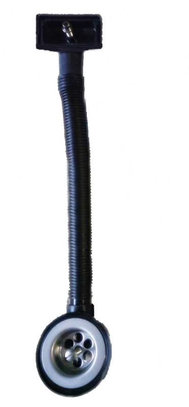 Злив для раковини McAlpine з квадратним переливом поліпропілен хром FVW1PC-В