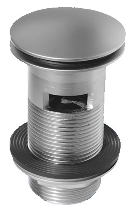 Донный клапан McAlpine для раковины с переливом click-clack 1¼ латунь сатин CW60-SC