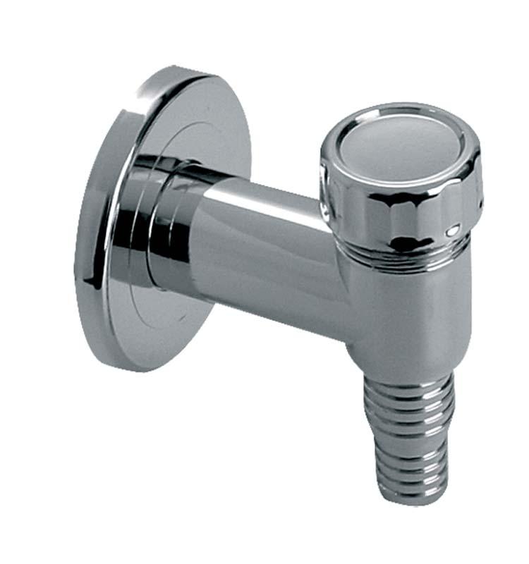 Сифон для стиральной машины McAlpine настенный с отверстием 32 мм пластик  хром WMV-32CP