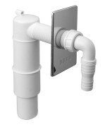 Подключение для стиральной машины McAlpine с отверстием 40/50 мм пластик белый/хром HCWM50