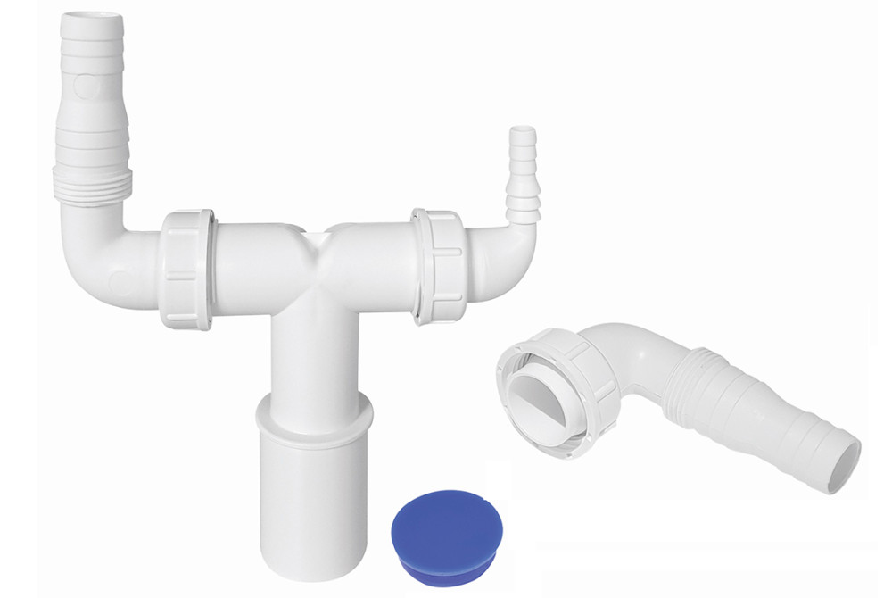 Підключення до пральної та сушильної машини McAlpine 32/40 мм із заглушкою WMVT-3240PL