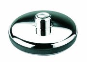 Пробка для раковины McAlpine d39 мм с отверстием для цепочки пластик хром CP1