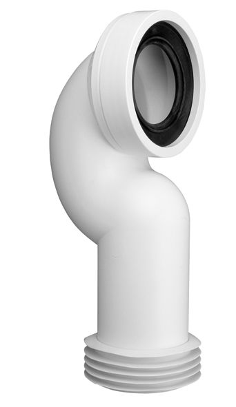 Коліно для унітазу McAlpine 90° поліпропілен білий HC42