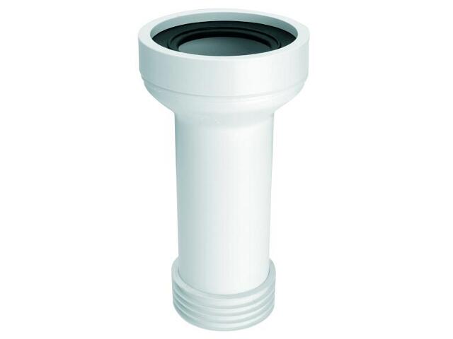 Колено-подключение к унитазу McAlpine L-260 мм с уплотнителем полипропилен белый WC-CON2B