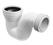 Коліно для унітазу McAlpine 120 мм х 4'' поліпропілен білий HC43