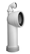Коліно-підключення для унітазу McAlpine під кутом 90° з відведенням 40 мм поліпропілен білий WC-CON8D