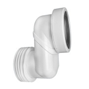 Патрубок каналізаційний McAlpine ексцентричний зсув 180 мм з фланцевою прокладкою поліпропілен WCLO-18