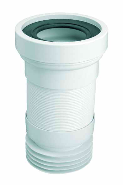 Труба растяжная для унитаза McAlpine полипропилен белый WC-F23R-EU