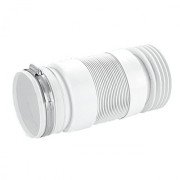 Гибкое подключение к канализации McAlpine растяжное L260-420 мм без фланцевой прокладки с металлическим хомутом WC-F23RJ