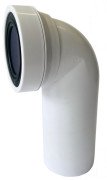 Коліно для унітазу McAlpine 90° поліпропілен білий HC40E