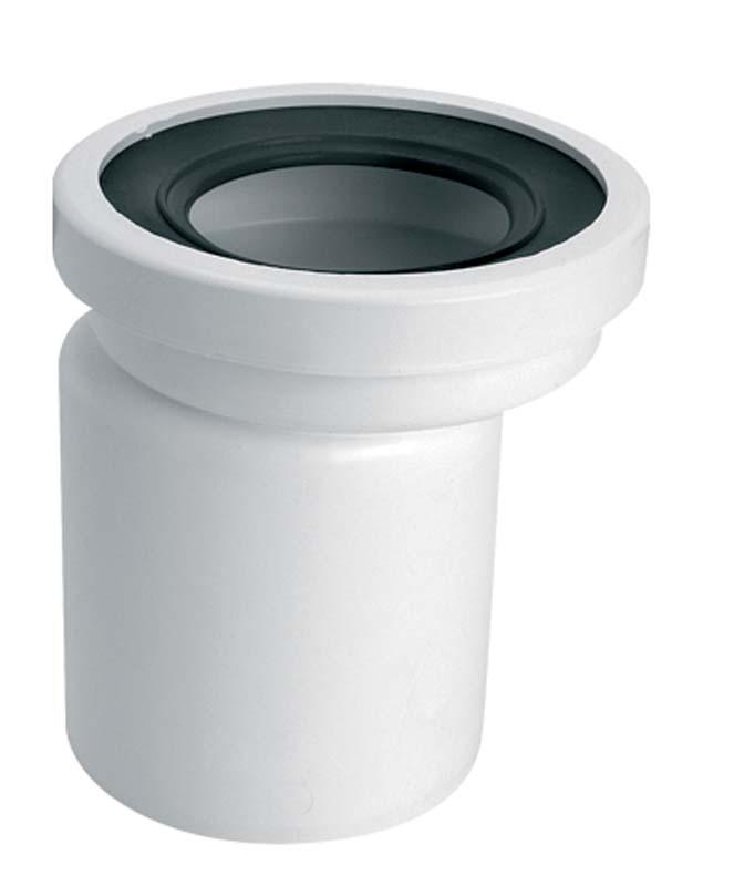 Колено-подключение к унитазу McAlpine Эконом L-150 мм полипропилен белый WCE-CON4