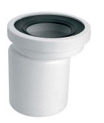Коліно-підключення до унітазу McAlpine Економ L-150 мм поліпропілен білий WCE-CON4