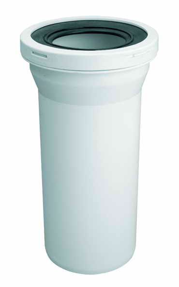 Колено-подключение к унитазу McAlpine Эконом L-260 мм полипропилен белый WCE-CON1